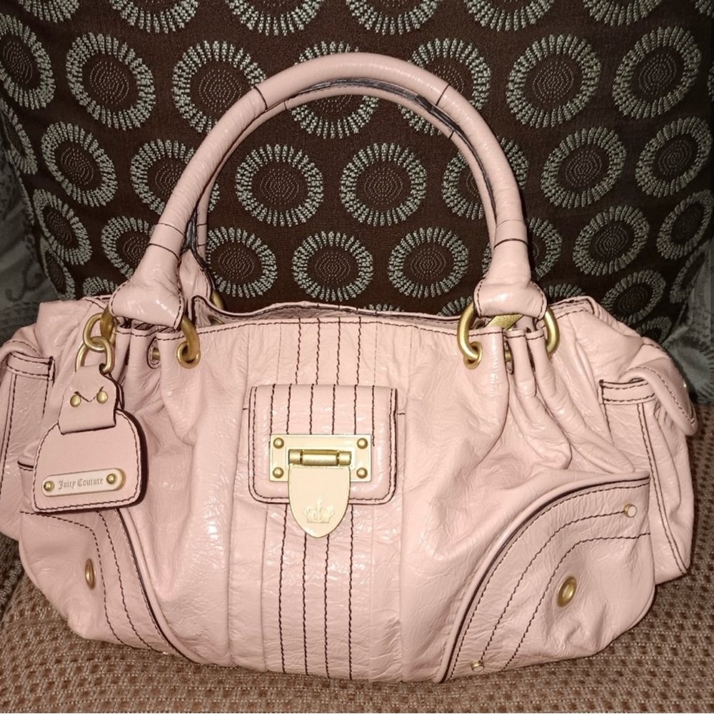 SOLD!! Pink leather vintage Juicy Y2K bag 💕
